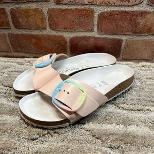 Birkenstock Women's Sandals - Pastel Pink and Blue